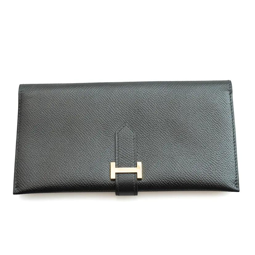 HERMES ベアン クラシック ブラック クシュベル ゴールド金具 ○Z刻印の写真