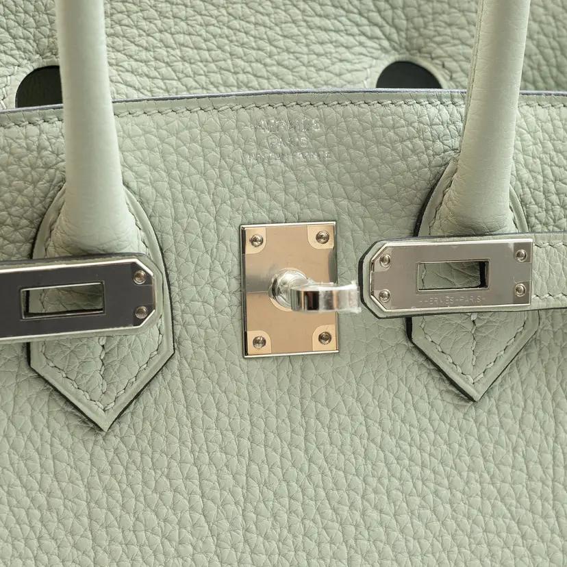 HERMES バーキン25 グリネヴェ トゴ シルバー金具 B刻印の写真